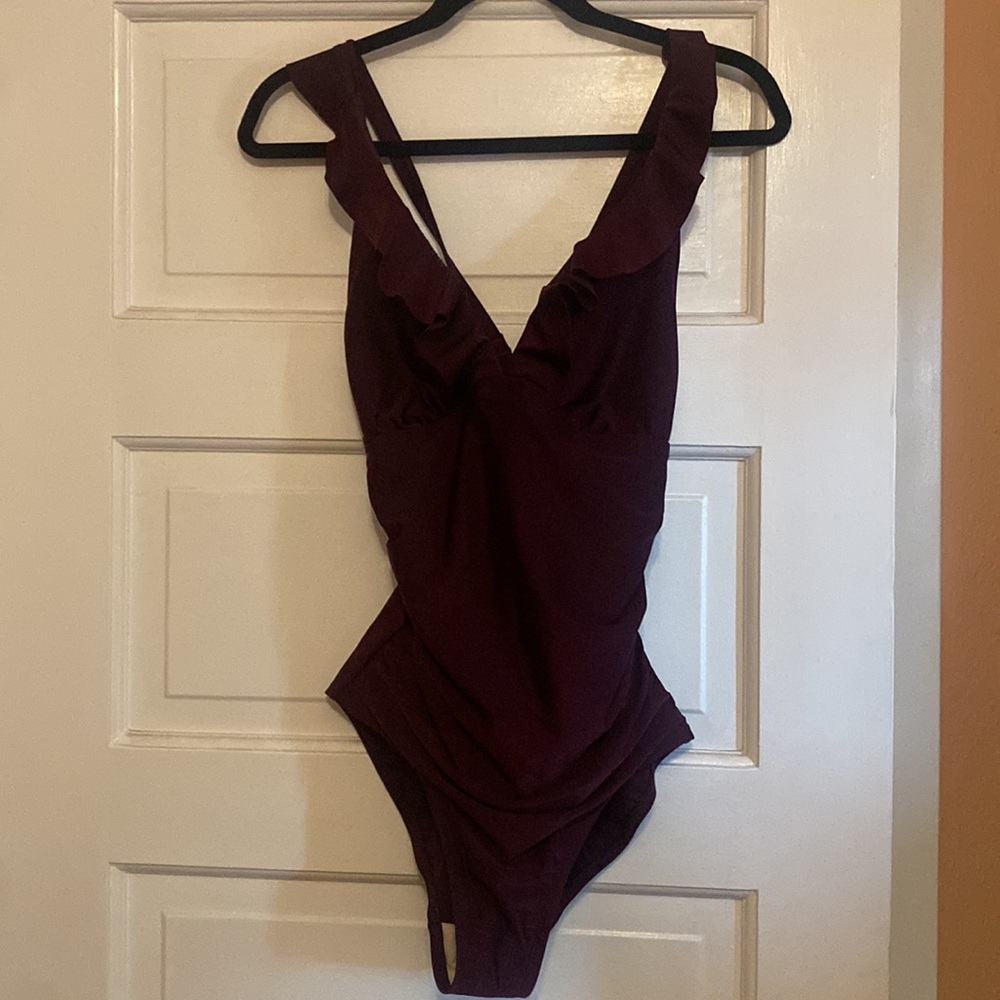 Deep purple swim suit